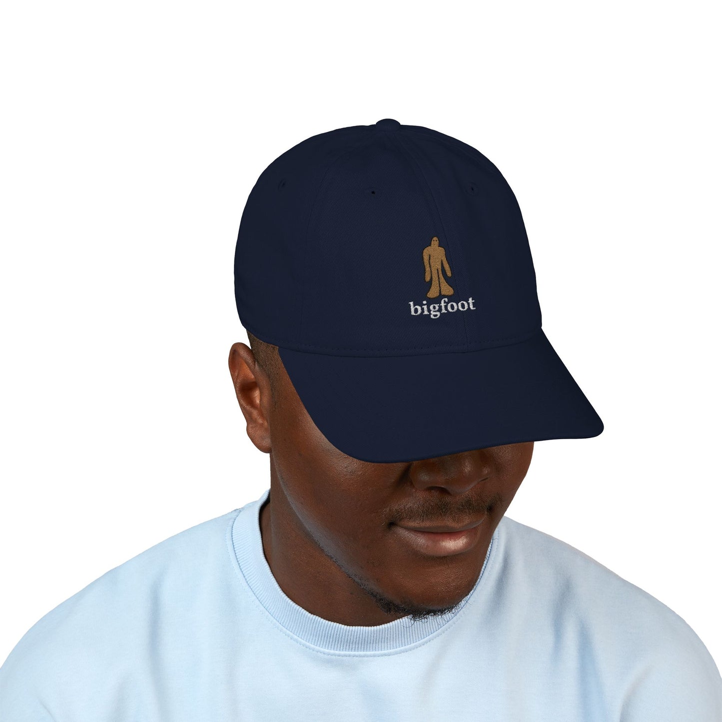 Organic Embroidered Bigfoot Baseball Cap