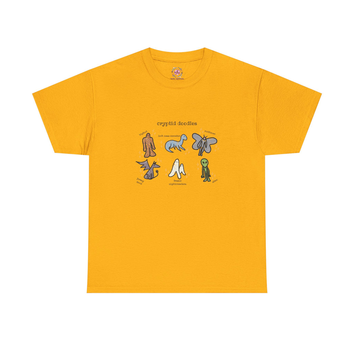 Cryptid Doodles Cotton Tee
