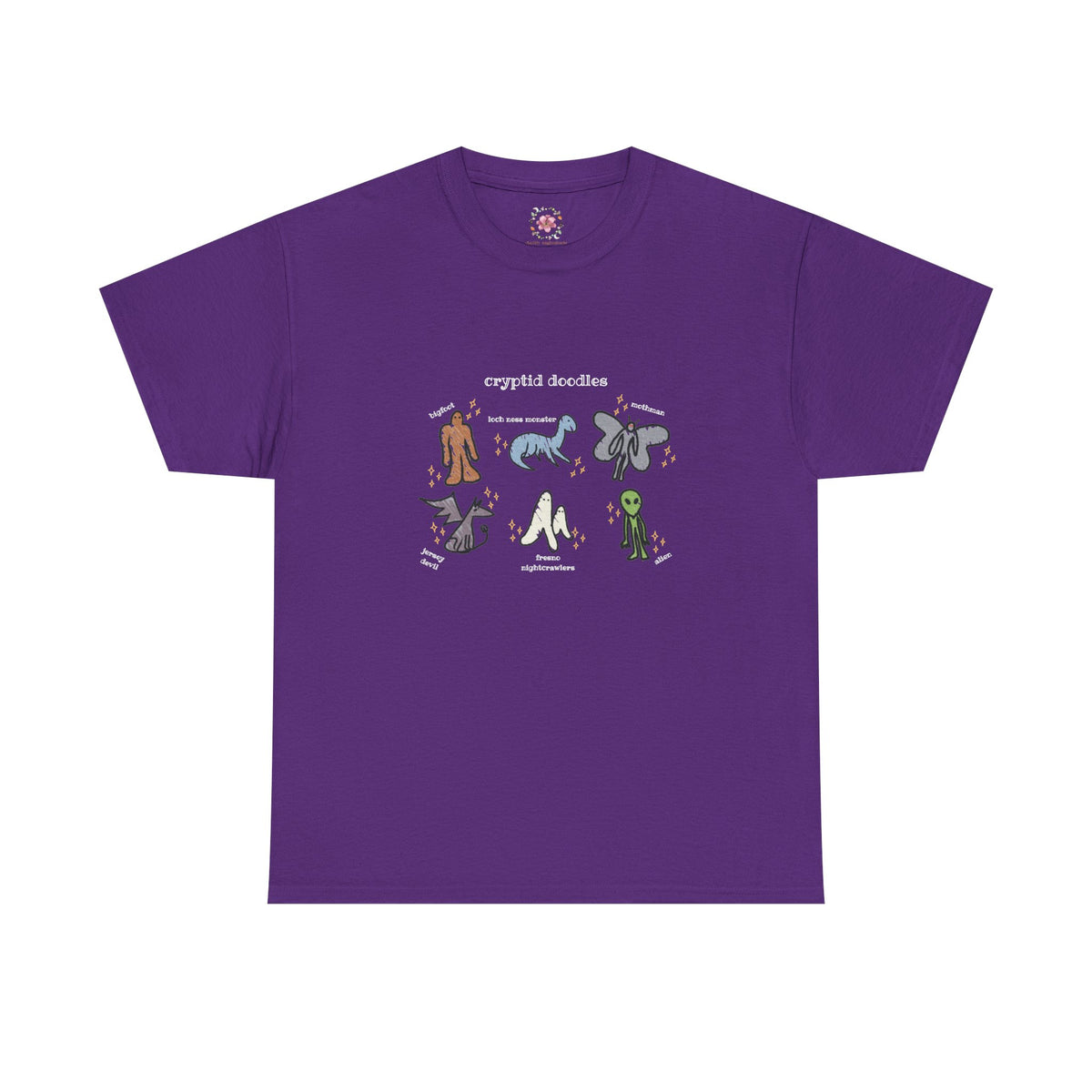 Cryptid Doodles Cotton Tee