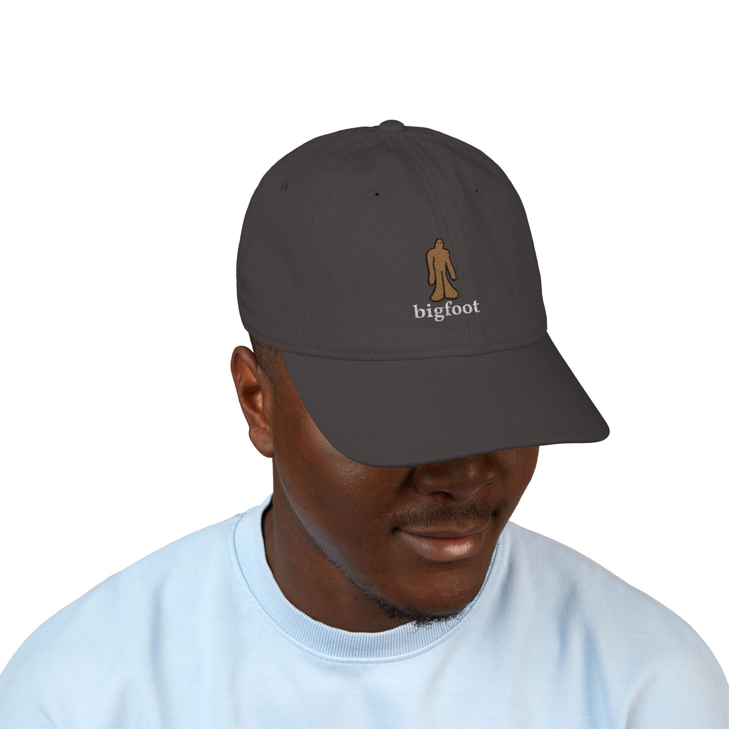 Organic Embroidered Bigfoot Baseball Cap