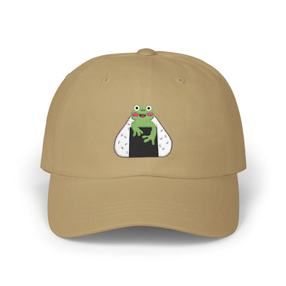 Cute Frog Onigiri Dad Cap Kawaii Japanese Rice Ball Embroidered Hat