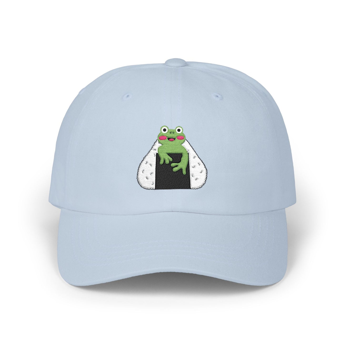 Cute Frog Onigiri Dad Cap Kawaii Japanese Rice Ball Embroidered Hat