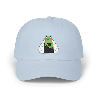 Cute Frog Onigiri Dad Cap Kawaii Japanese Rice Ball Embroidered Hat