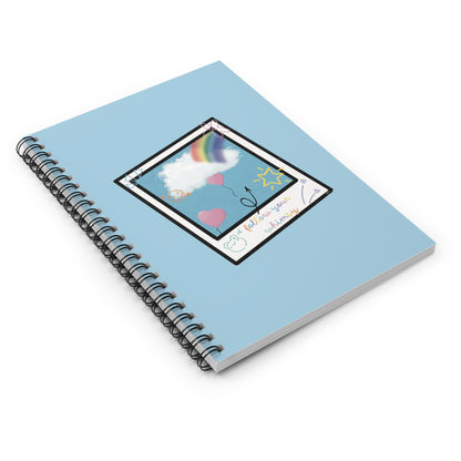 Polaroid Rainbow Doodle Follow Your Whimsy Spiral Notebook Ruled Journal