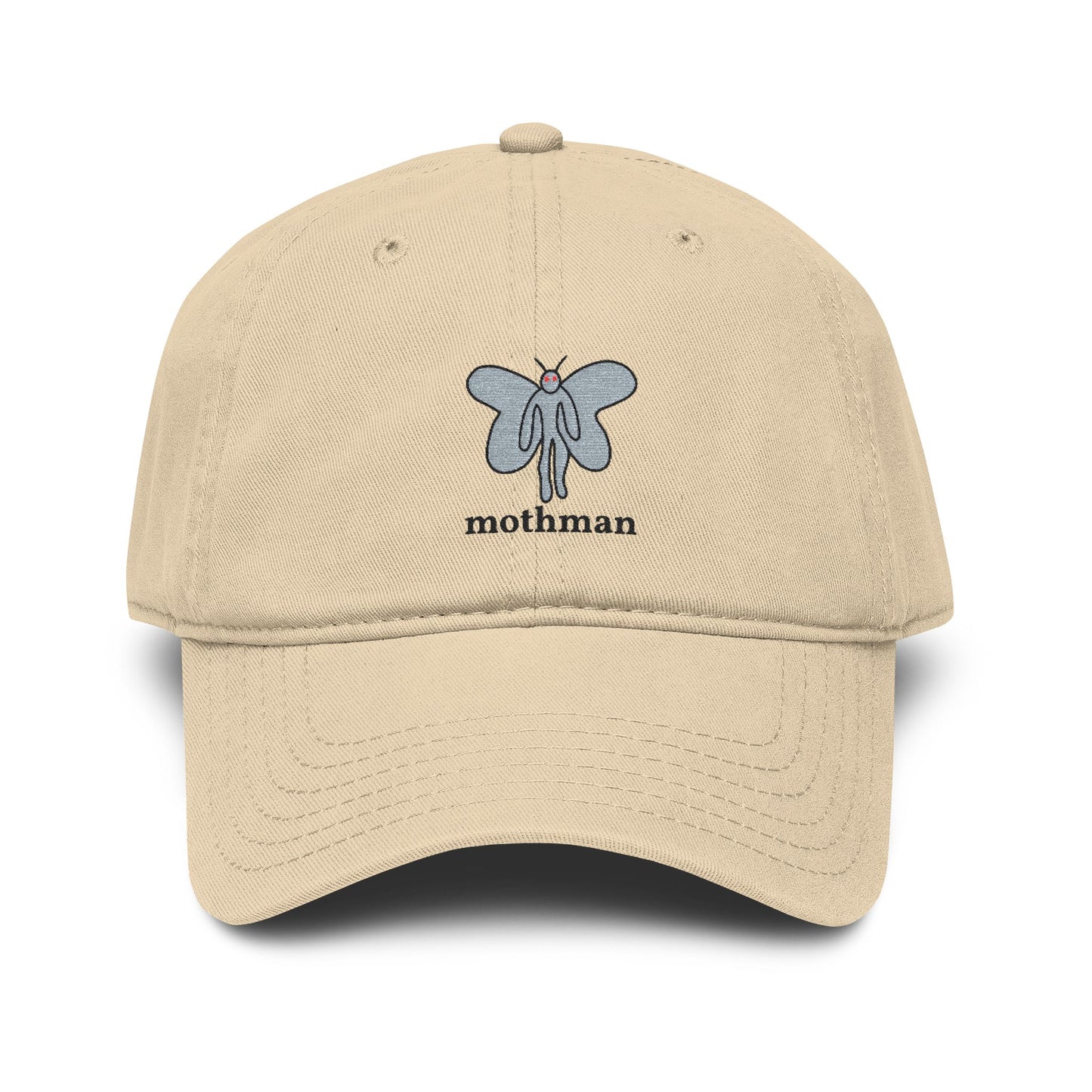 Embroidered Mothman Doodle Baseball Cap