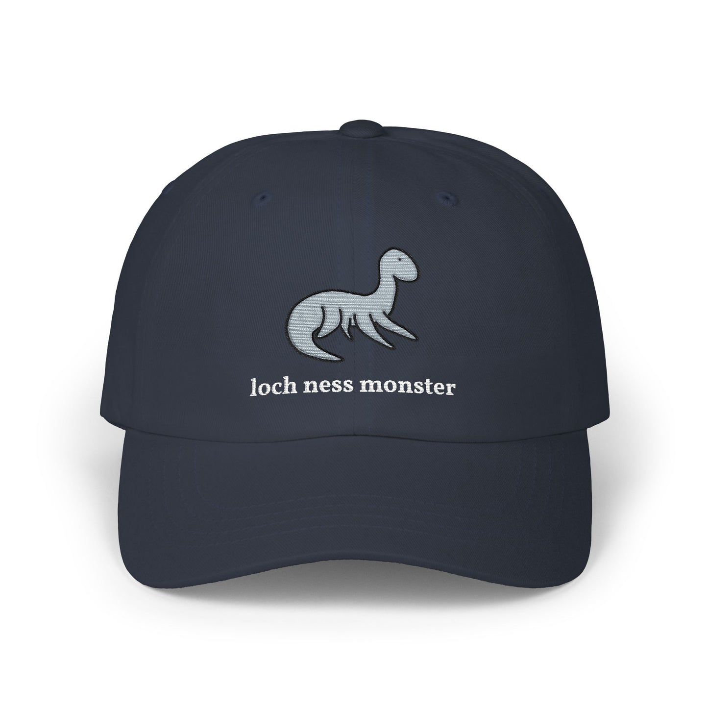 Embroidered Loch Ness Monster Nessie Doodle Dad Hat