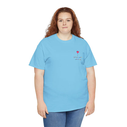 Follow Your Whimsy Heart Balloon Embroidered T Shirt