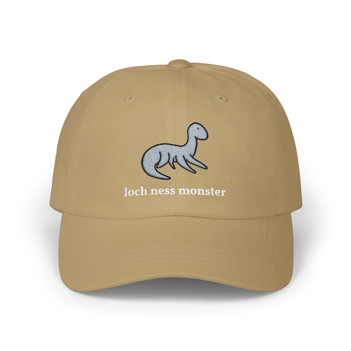 Embroidered Loch Ness Monster Nessie Doodle Dad Hat
