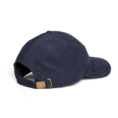 Embroidered Mothman Doodle Corduroy Cap