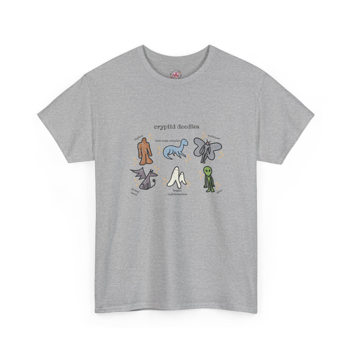 Cryptid Doodles Cotton Tee