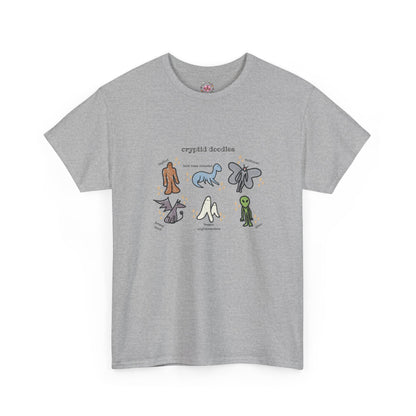 Cryptid Doodles Cotton Tee