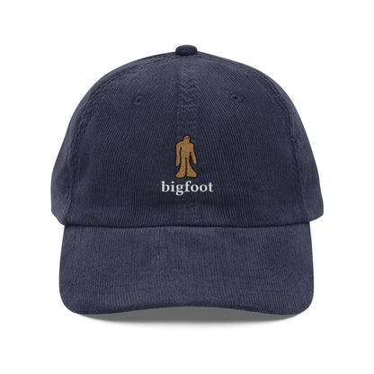 Corduroy Bigfoot Doodle Embroidered Cap