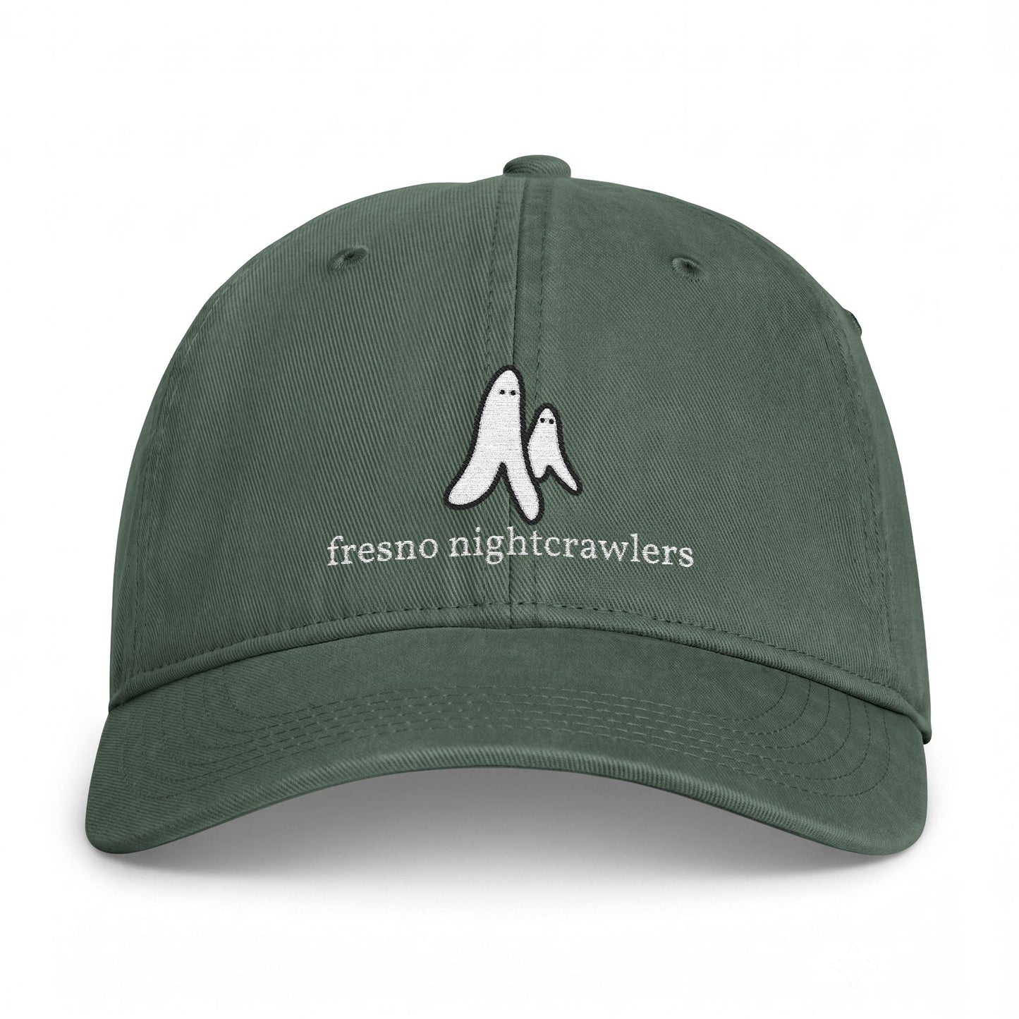 Embroidered Fresno Nightcrawlers Doodle Washed Cotton Hat