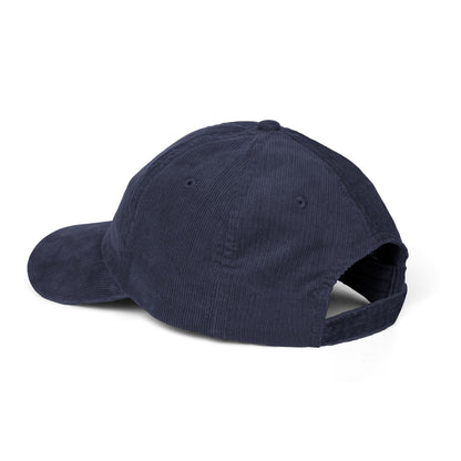 Embroidered Loch Ness Monster Doodle Corduroy Hat