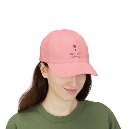 Follow Your Whimsy Heart Balloon Embroidered Baseball Hat