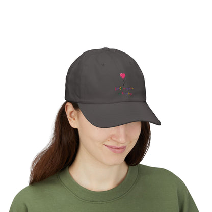 Follow Your Whimsy Heart Balloon Embroidered Baseball Hat