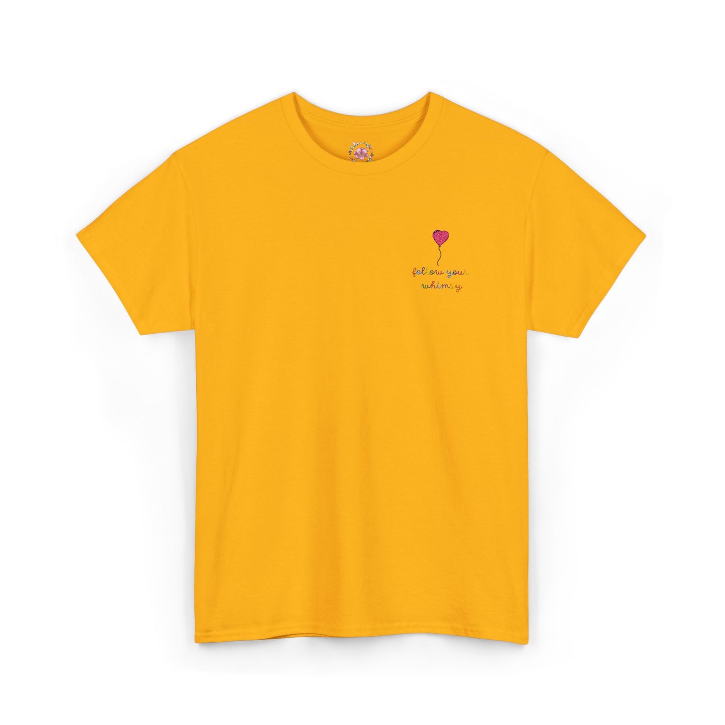 Follow Your Whimsy Heart Balloon Embroidered T Shirt