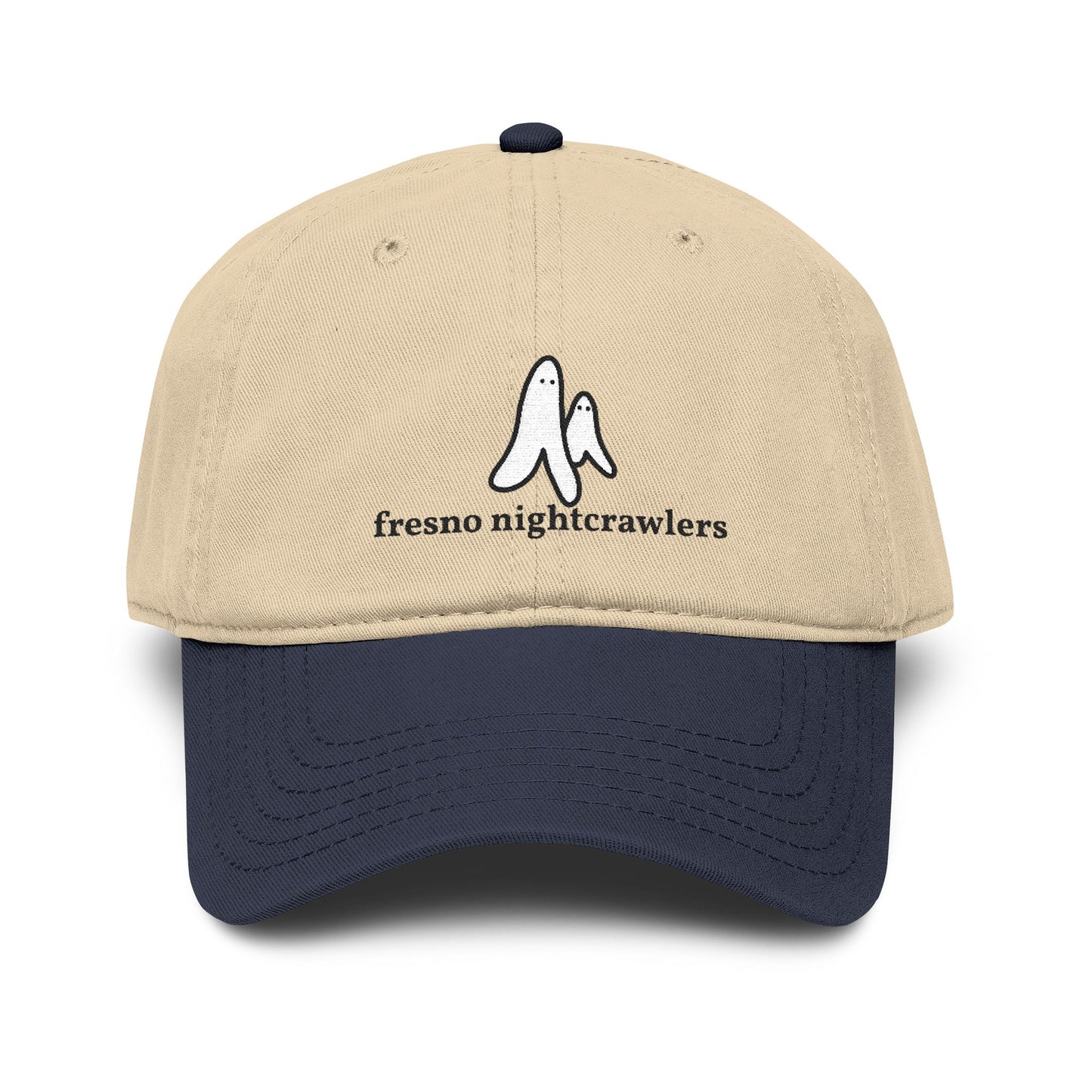 Embroidered Fresno Nightcrawlers Doodle Washed Baseball Cap