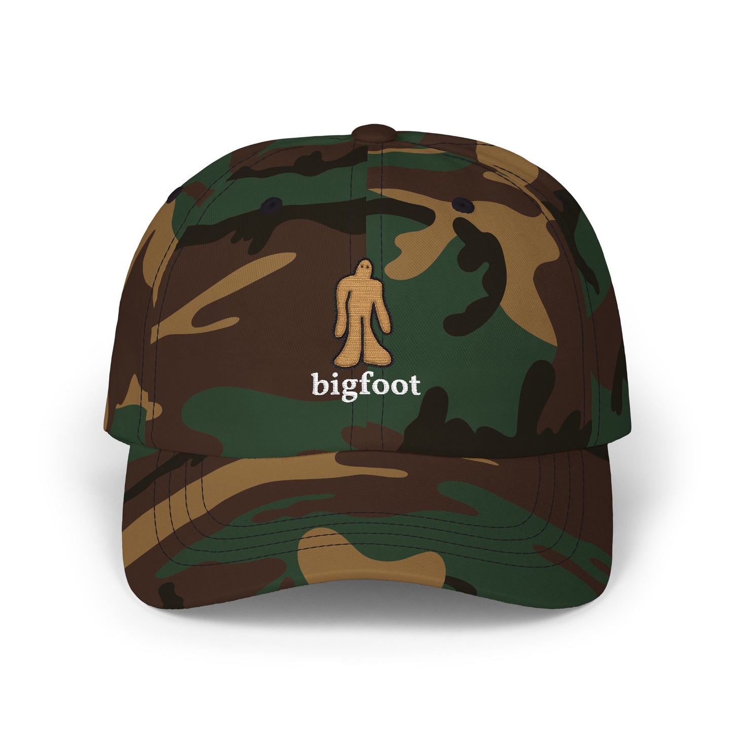 Bigfoot Doodle Embroidered Dad Cap