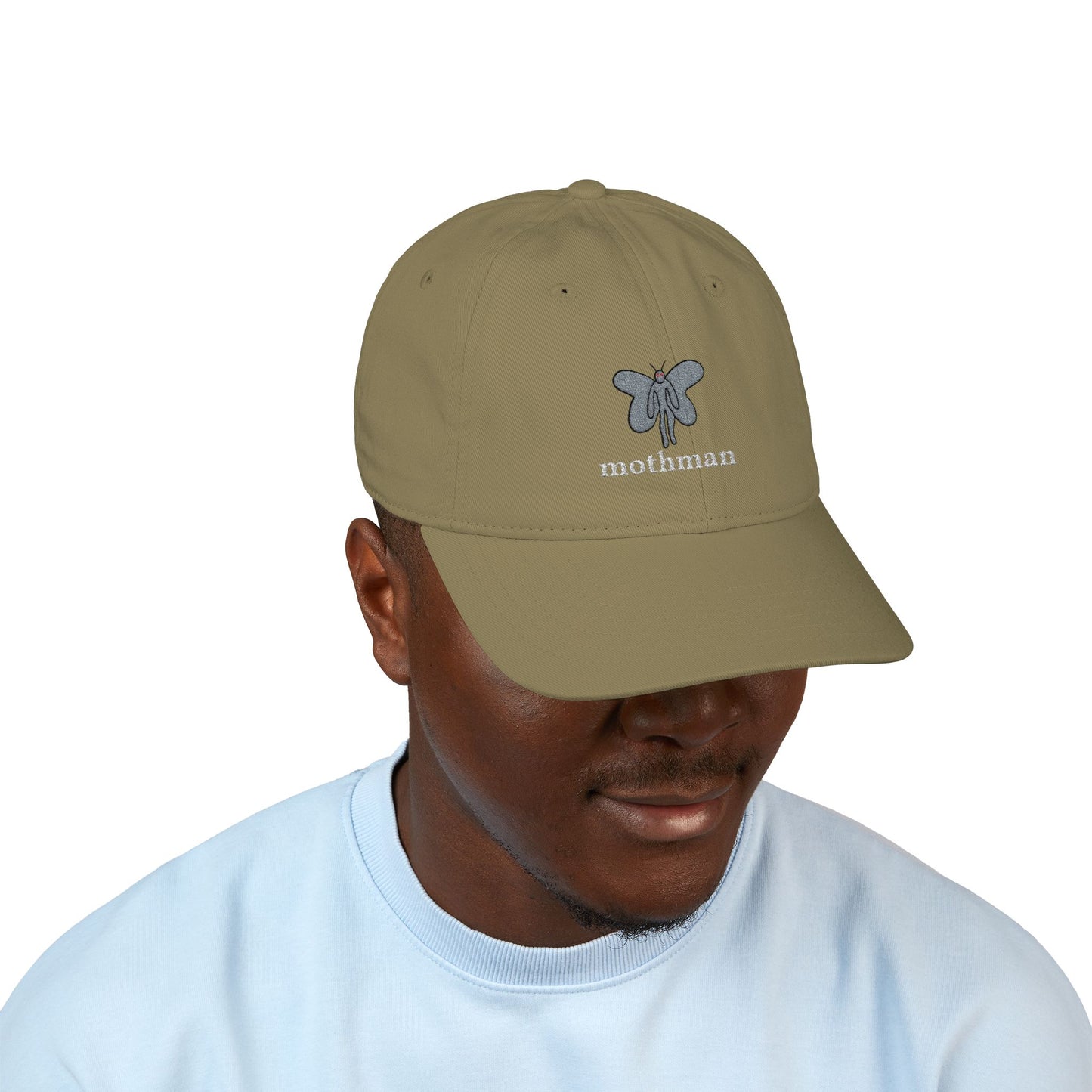 Embroidered Mothman Doodle Dad Hat