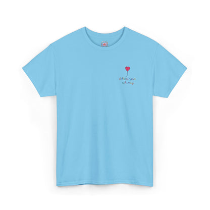 Follow Your Whimsy Heart Balloon Embroidered T Shirt