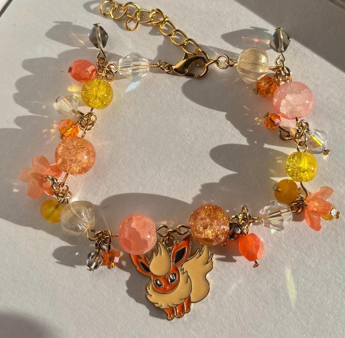 Eeveelutions Eevee Pokémon Inspired Cluster Bracelet