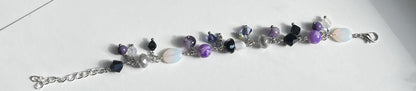 Black White Purple Mushroom Cluster Bracelet Ace Pride Asexual Demisexual