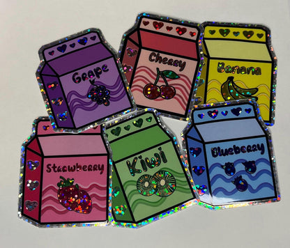 Fruit Juice Kawaii Stickers