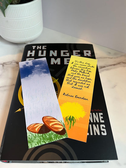 The Boy With The Bread Bookmark: Hunger Games Bookish Gift