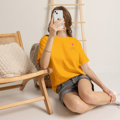 Follow Your Whimsy Heart Balloon Embroidered T Shirt