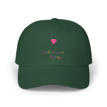 Follow Your Whimsy Heart Balloon Embroidered Baseball Hat