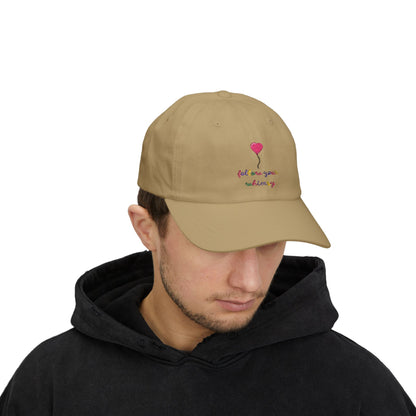 Follow Your Whimsy Heart Balloon Embroidered Baseball Hat