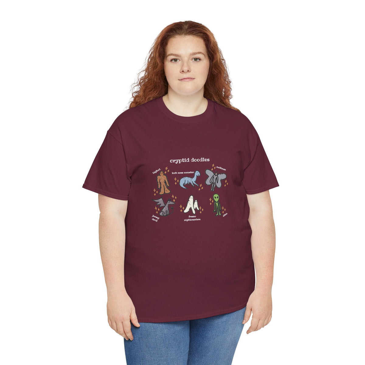 Cryptid Doodles Cotton Tee