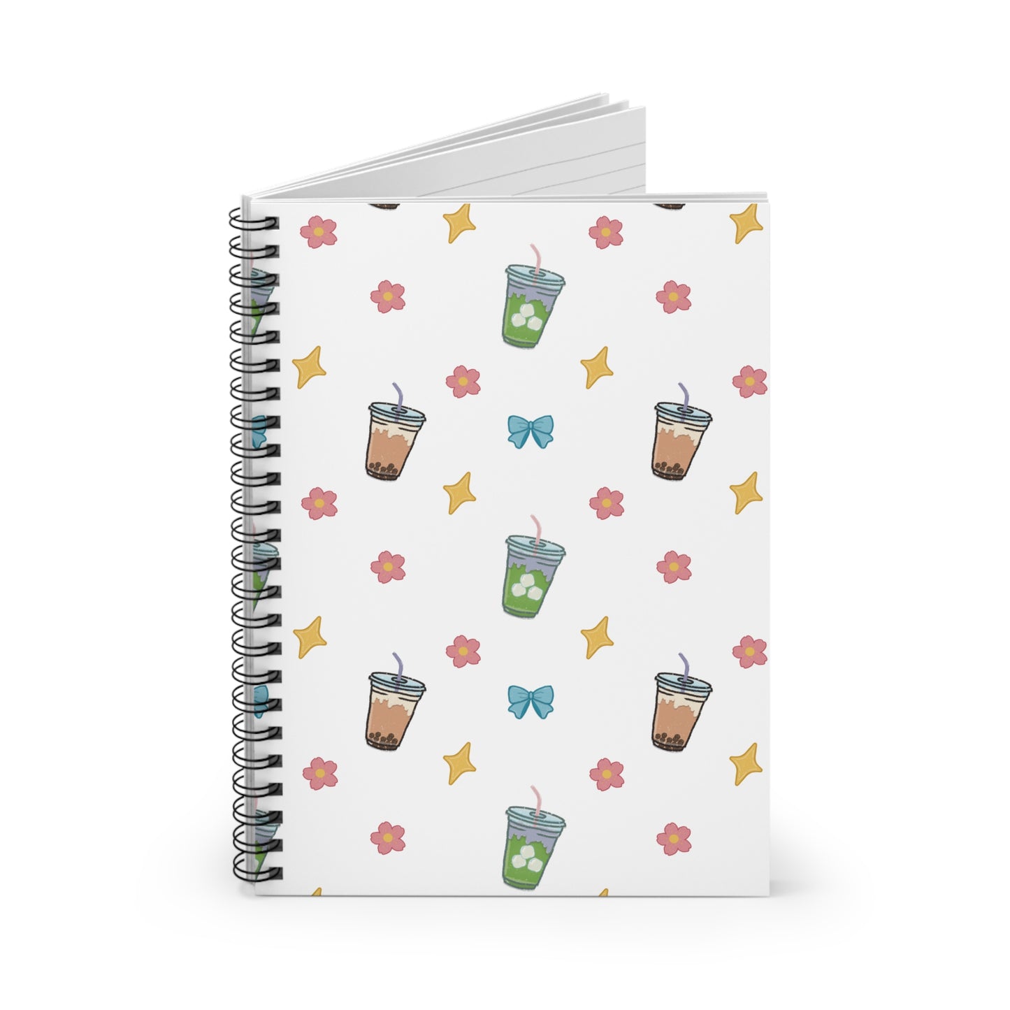 Cute Matcha Bubble Tea Journal (Ruled)