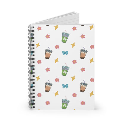 Cute Matcha Bubble Tea Journal (Ruled)