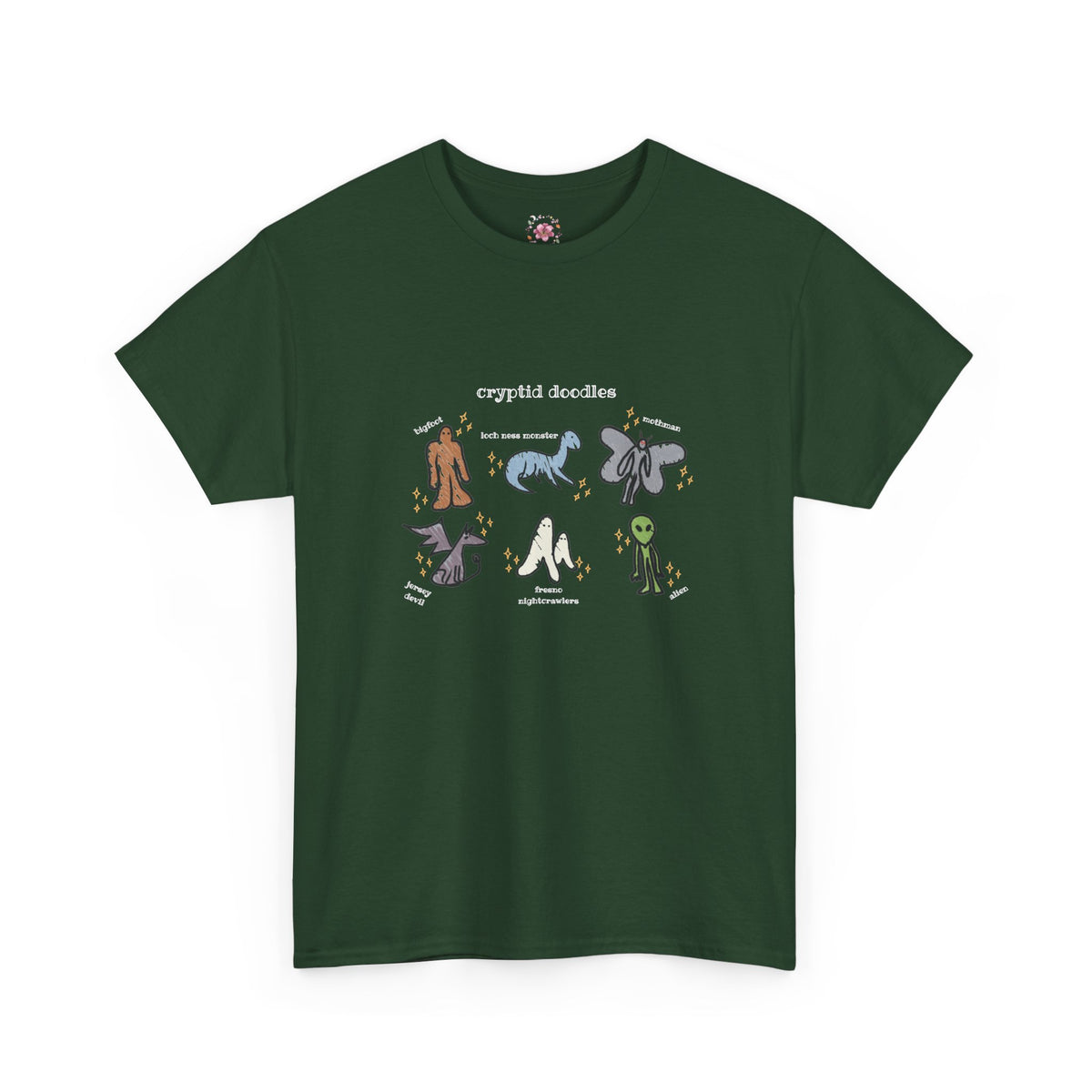 Cryptid Doodles Cotton Tee
