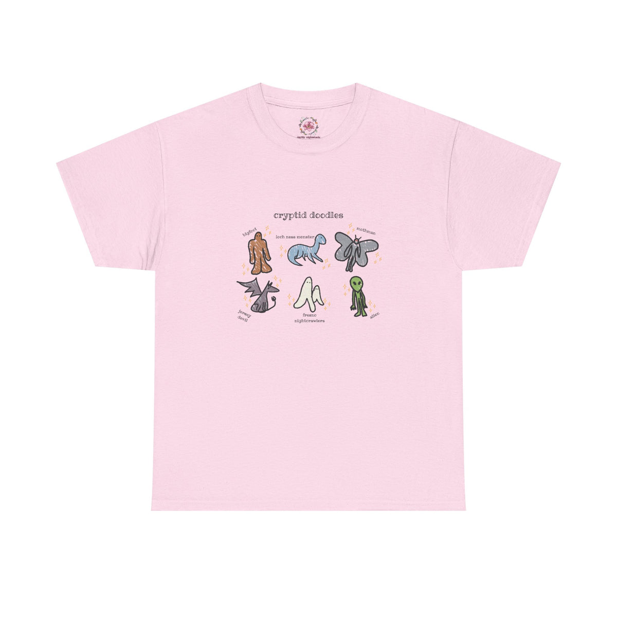 Cryptid Doodles Cotton Tee
