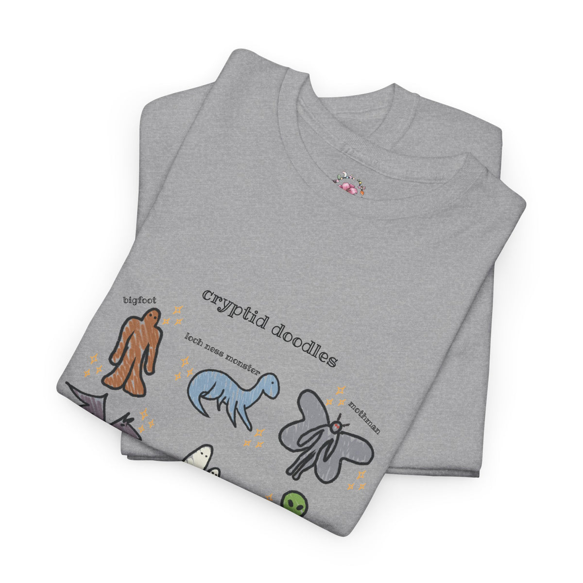 Cryptid Doodles Cotton Tee