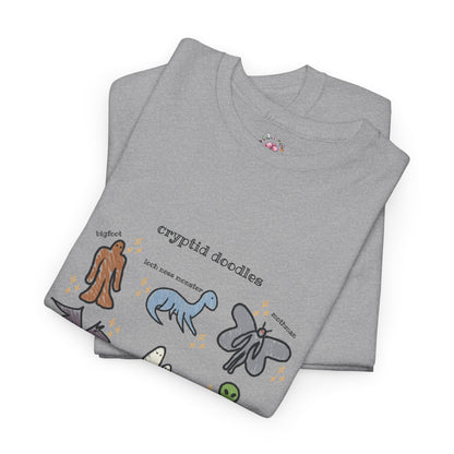 Cryptid Doodles Cotton Tee