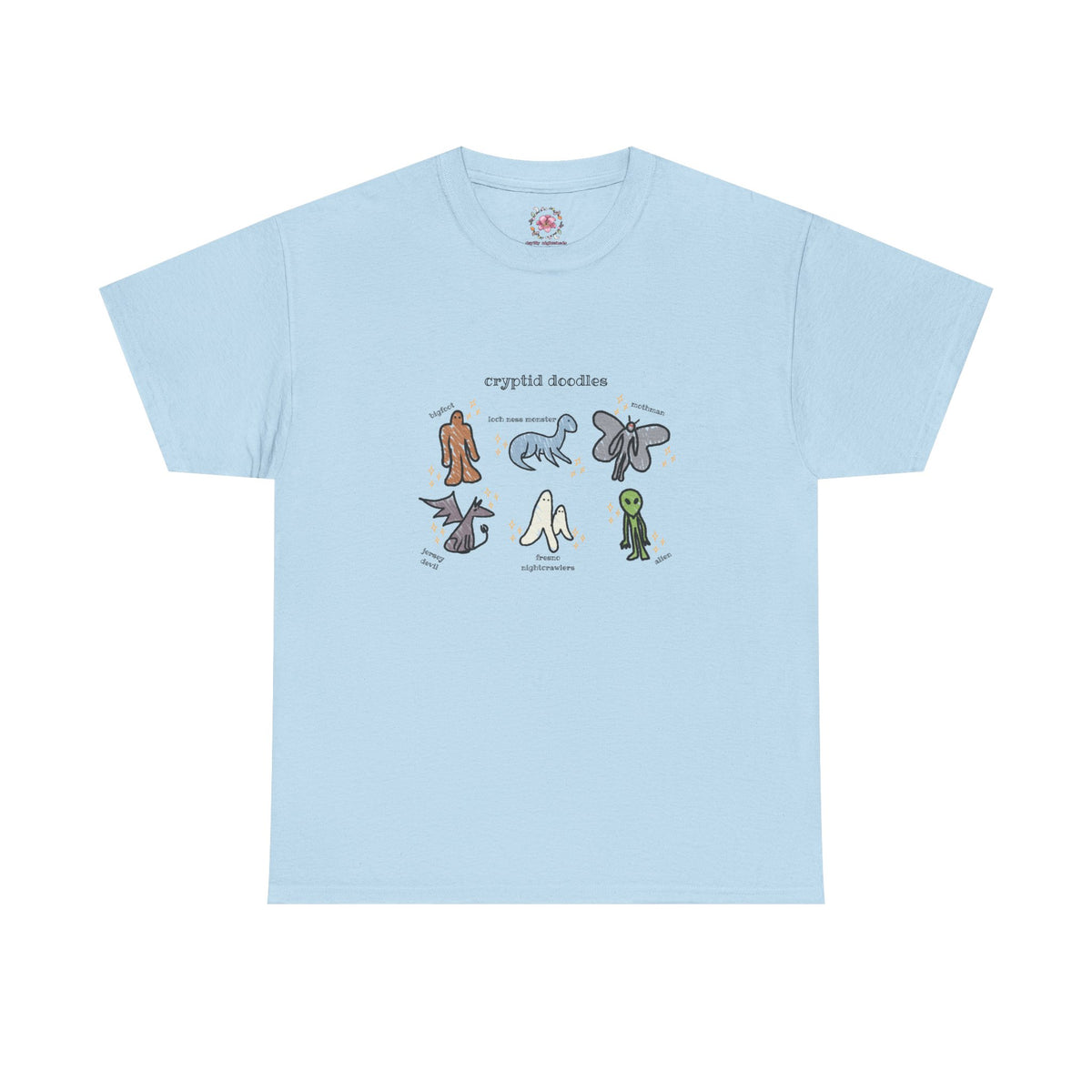 Cryptid Doodles Cotton Tee