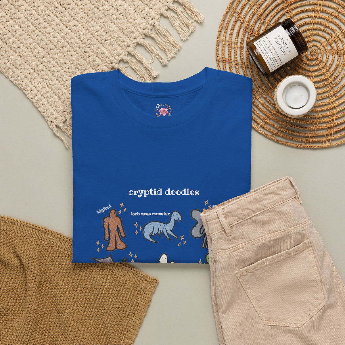 Cryptid Doodles Cotton Tee