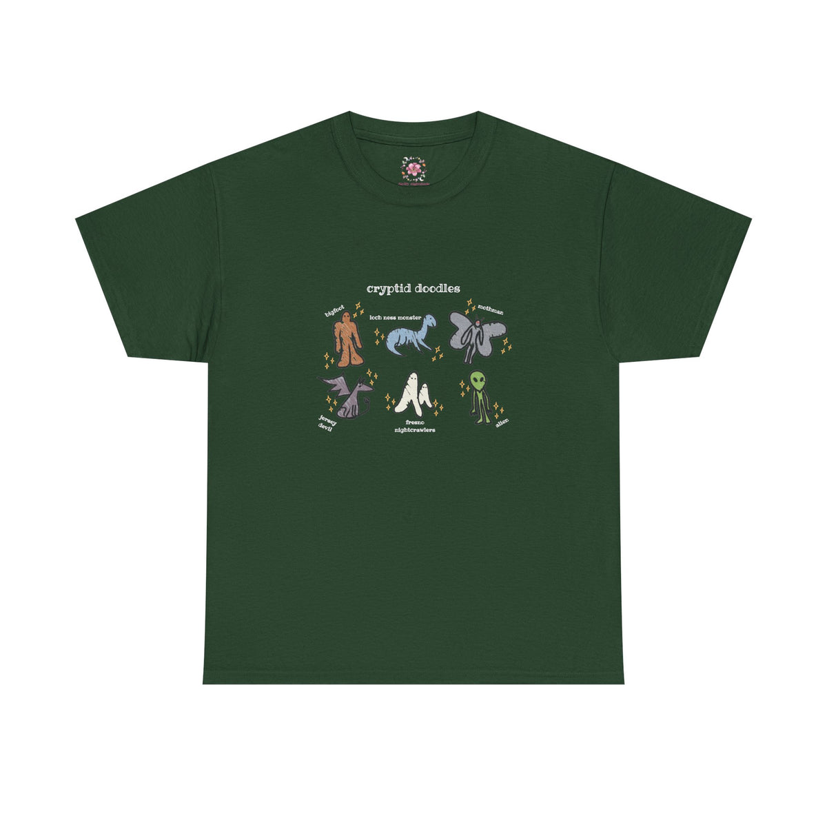 Cryptid Doodles Cotton Tee
