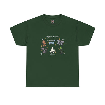 Cryptid Doodles Cotton Tee