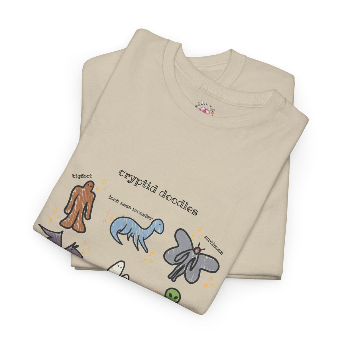 Cryptid Doodles Cotton Tee
