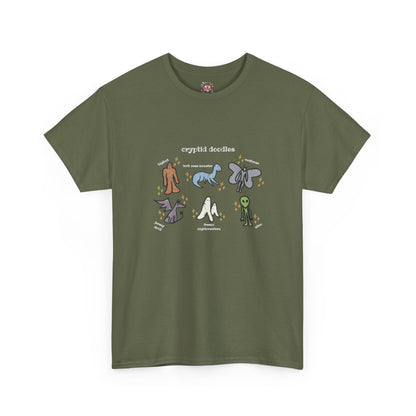 Cryptid Doodles Cotton Tee