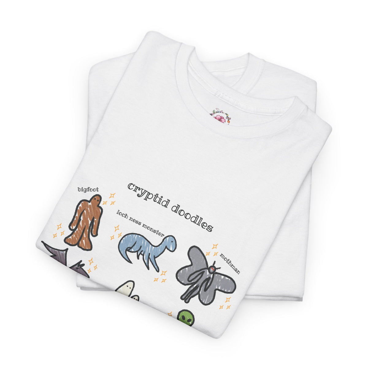 Cryptid Doodles Cotton Tee