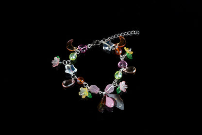 Sunset Fae Cluster Bracelet