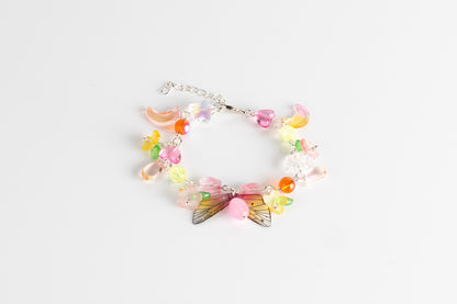 Sunset Fae Cluster Bracelet