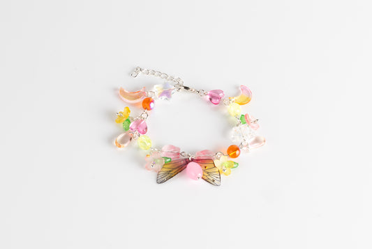 Sunset Fae Cluster Bracelet