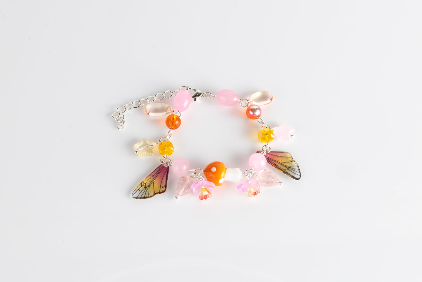 Sunset Fae Cluster Bracelet